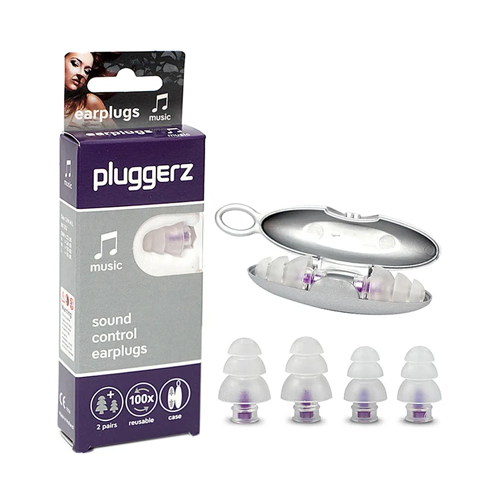 【Pluggerz】荷蘭進口  音樂耳塞 聲音濾波器 1大1小2副裝(耳塞   音樂耳塞 聲音濾波器)