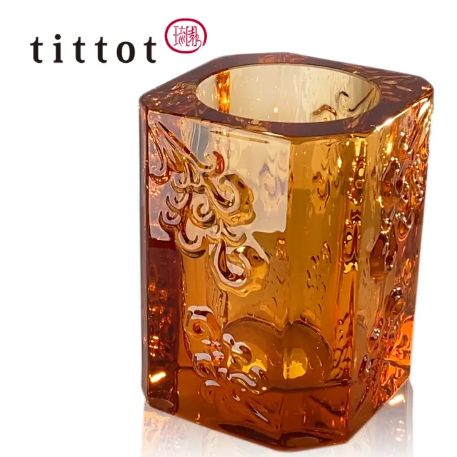 【tittot 琉園】欣欣向榮_團購10入組_祝福_筆筒(送禮/琉璃/禮物/玻璃/水晶/擺飾/禮贈/企業/文創/筆筒)
