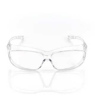【Z-POLS】防霧升級款Z06可包覆眼鏡於內設計 全透明PC防爆鏡片抗UV400防風防飛沫防疫眼鏡(有無近視皆可用)