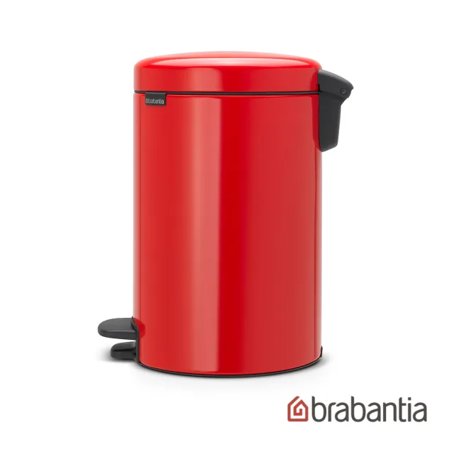 【Brabantia】NEWICON環保垃圾桶-12L熱情紅