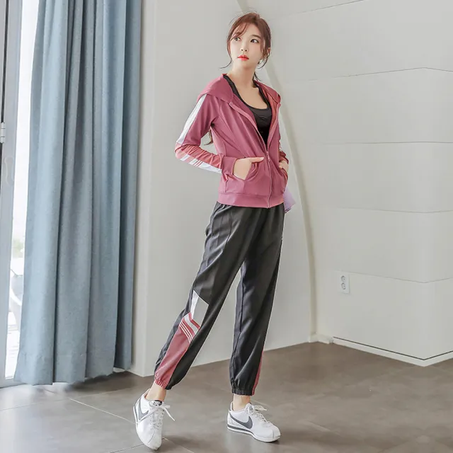【BODYAIR】任2入 撞色速乾顯瘦哈倫褲(瑜珈.運動.慢跑.透氣.舞蹈.運動褲)