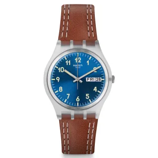 【SWATCH】原創系列手錶 WINDY DUNE 大地風尚 男錶 女錶 瑞士錶 錶(34mm)