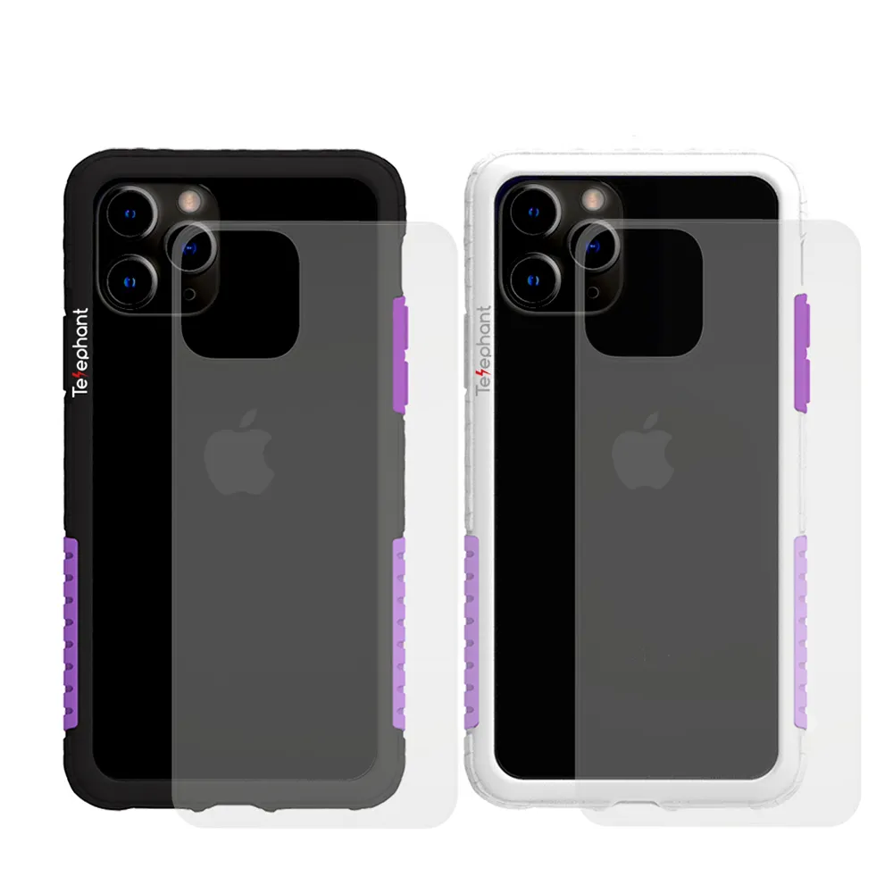 【Telephant太樂芬】iPhone 11 Pro Max NMDer抗汙防摔手機殼-好日紫