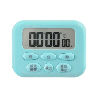 【KOSTEQ】KOSTEQ24小時功能薄型大螢幕電子計時器內附時鐘功能藍色(藍色)