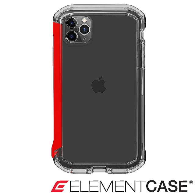 Element Case iPhone 11 Pro Max Rail(神盾軍規殼 - 晶透紅)