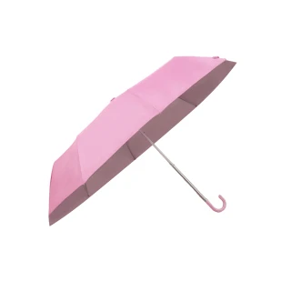 【樂邦】八骨三折彎把晴雨傘(輕巧 好折 易攜帶)