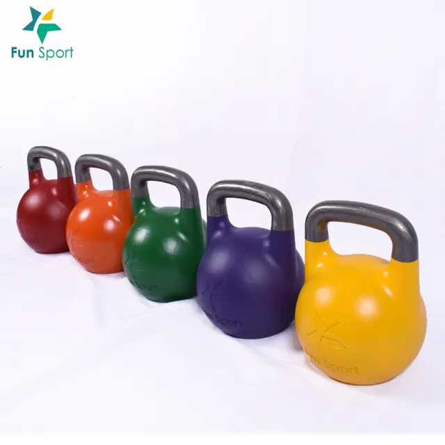 【Fun Sport】競技壺鈴 kettlebell 32kg 紅(壺鈴 健身)