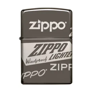 【Zippo官方直營】經典環繞標誌防風打火機(美國防風打火機)