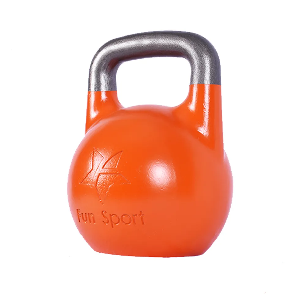 【Fun Sport】競技壺鈴 kettlebell 28kg 橘(壺鈴 健身)