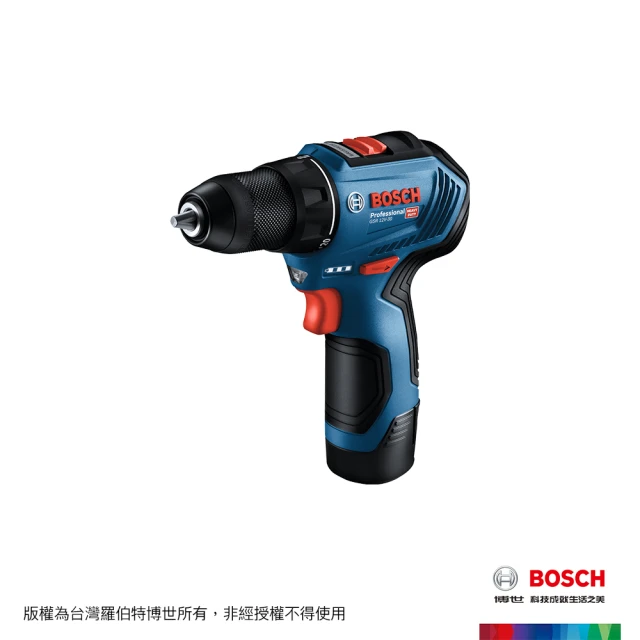 BOSCH 博世 12V 鋰電免碳刷電鑽/起子機(GSR 12V-30)