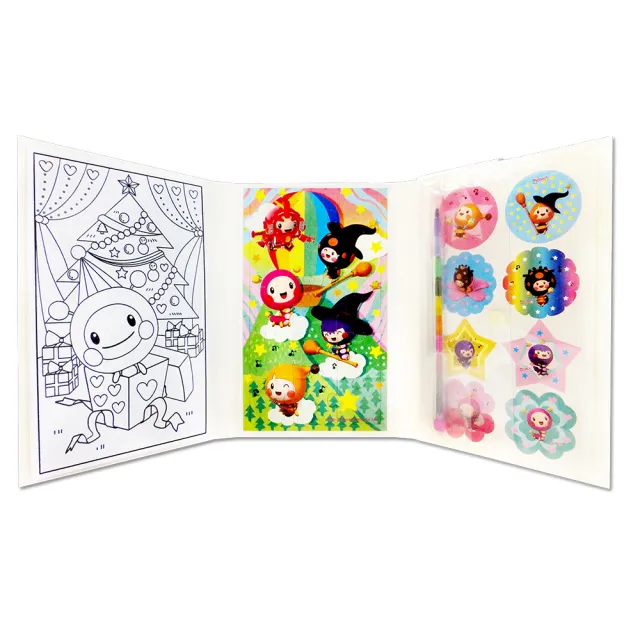 【MOMO親子台】MOMO BOOK彩繪拼圖三折本(2入組)