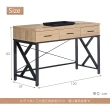 【時尚屋】米格諾4尺三抽書桌DV9-512(免運費 免組裝 書桌)