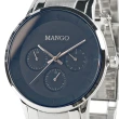 【MANGO】都會雅痞時尚腕錶(深藍/43mm)