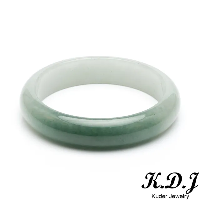 【K.D.J 圓融珠寶】冰種藍水翡翠手鐲玉鐲天然A貨(一半大海一半藍天)
