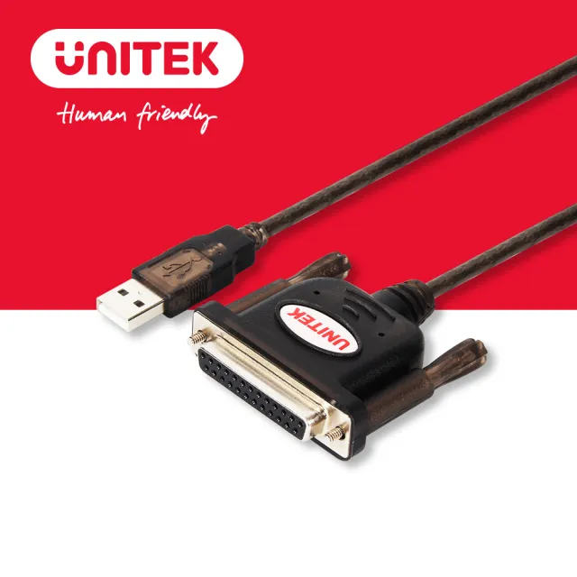 【UNITEK】UNITEK USB轉DB25並口印表機傳輸線(UNITEK USB轉DB25並口印表機傳輸線 Y-121)