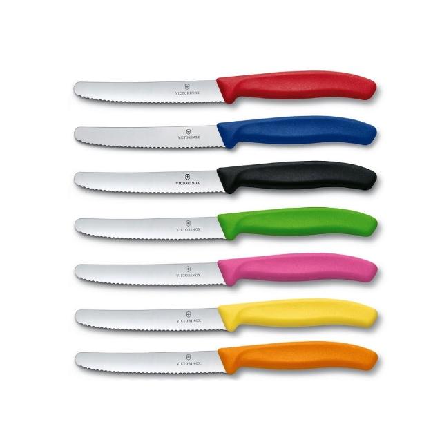 【VICTORINOX 瑞士維氏】蕃茄刀禮盒組含透明刀套
