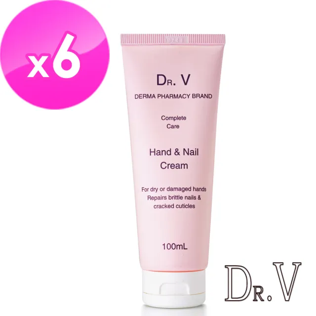 【Dr.V】專業級配方-護手與指甲乳霜 (100g/支 6入組)