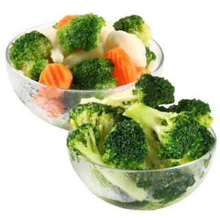 【愛上鮮果】鮮凍蔬菜任選10包(青花菜/白花椰菜/綜合蔬菜/四季豆)