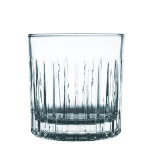 【泰國UNION】玻璃剛烈條紋威士忌杯290cc(六入組)