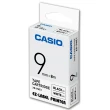 【CASIO 卡西歐】標籤機專用色帶-9mm白底黑字(XR-9WE1)