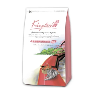 【Kingston 晶燉】無穀貓-33%Protein嫩煎雞胸佐輕甜時蔬 1.5kg(貓糧、貓飼料、貓乾糧)