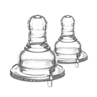 【KU.KU. 酷咕鴨】防脹氣母乳型標準圓孔奶嘴L(4入)