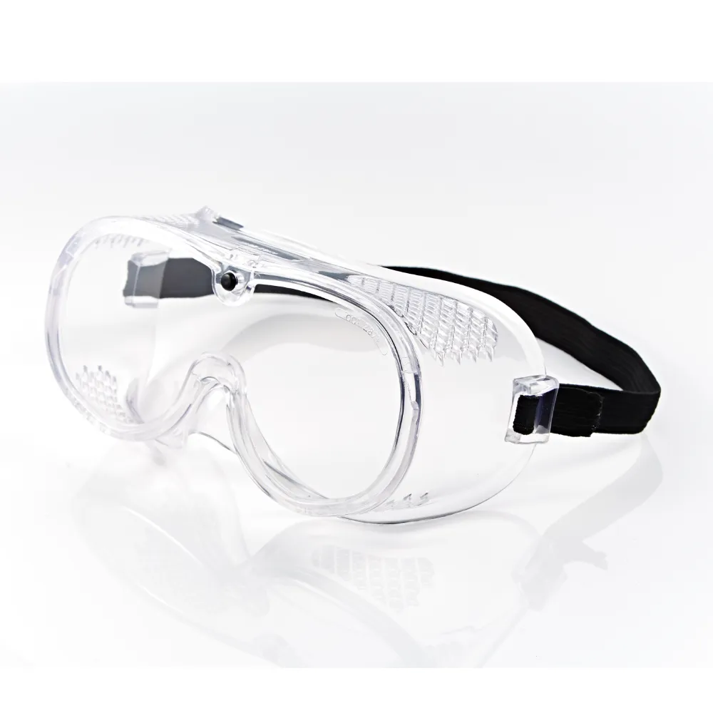 【Z-POLS】可包覆眼鏡於內設計 全透明PC防爆安全鏡片抗紫外線防疫眼鏡(全罩式舒適款)