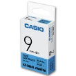 【CASIO 卡西歐】標籤機專用色帶-9mm藍底黑字(XR-9BU1)