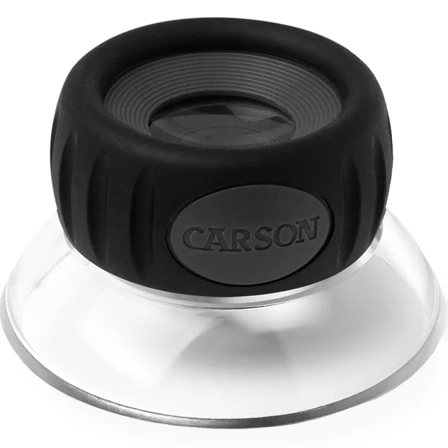 【CARSON 卡薾紳】美國 杯式放大鏡 17.5x / 珠寶 錢幣 材質 物品觀察 輔助閱讀