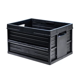 【EVO BOX】摺疊收納籃46L -黑色(比利時製)