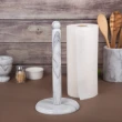 Creative Home白色大理石直立式捲筒擦拭紙架衛生紙架 餐廳 廚房 紙巾架