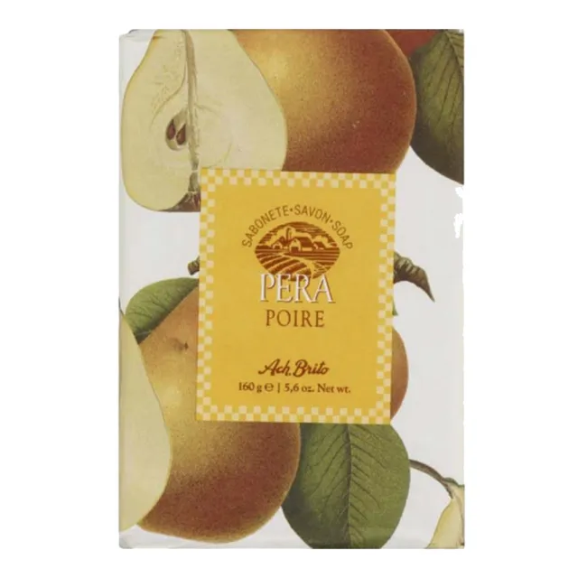 【Ach Brito 艾須•布里托】Pear文藝西洋梨香氛皂-棕 160g(★100%植物皂 彷彿現採新鮮西洋梨香氛★)