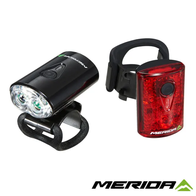 【MERIDA 美利達】USB前後車燈組(車燈/前燈/後燈/尾燈/照明/單車/自行車)