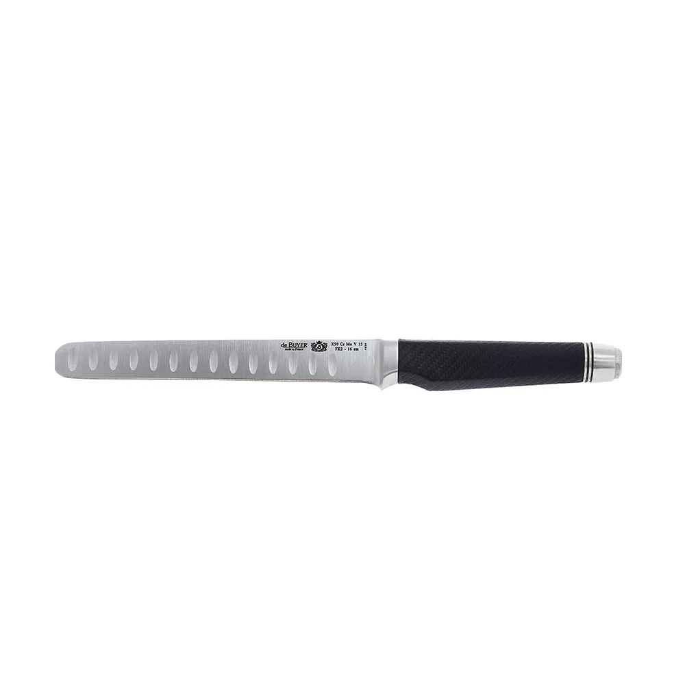 【de Buyer 畢耶】『FK2碳纖系列』鮭魚火腿日式刀(16cm)