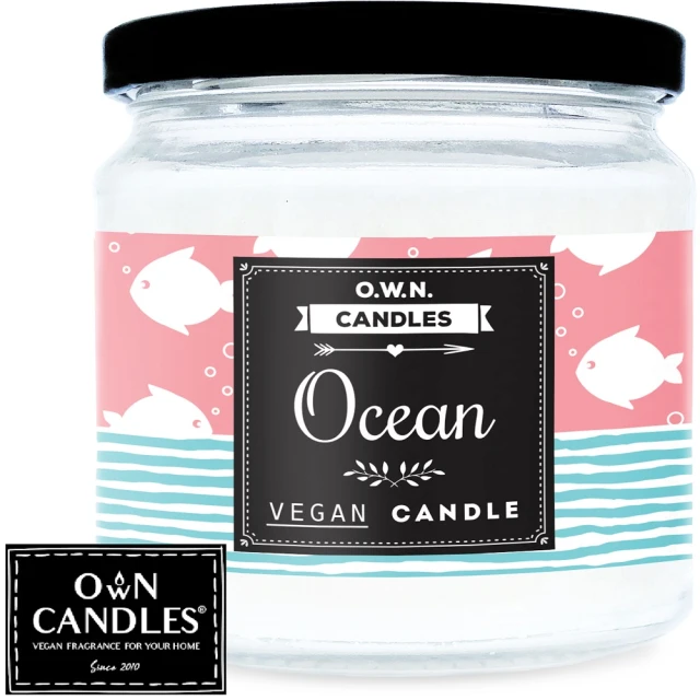 【O.W.N. 對環境友善的蠟燭】小糖果罐精油香氛蠟燭 Oceans Best 海洋(精油、香氛蠟燭、玫瑰)