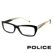 【POLICE】義大利經典個性粗框光學眼鏡(黑/黃 POV1774-0703)