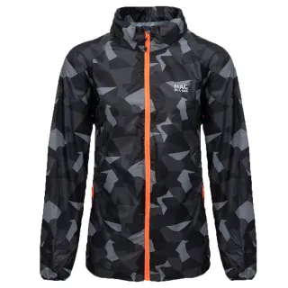 【MAC IN A SAC】中性款輕巧袋著走炫彩防水透氣外套(MNS117迷彩黑/輕量/收納體積小/戶外/休閒)