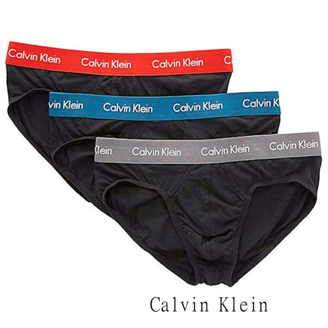 Calvin Klein 男典雅褲頭黑色三角內著混搭3件組-網(預購)