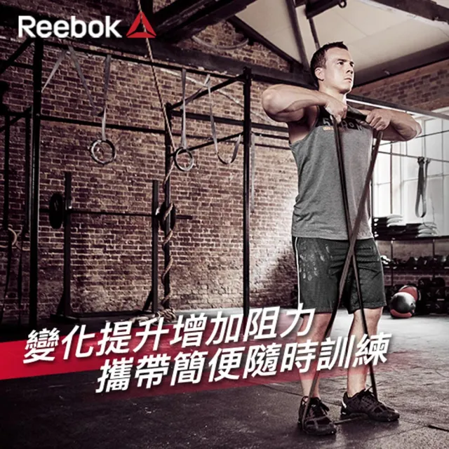 【REEBOK】高彈性訓練阻力帶-深灰/34kg阻力(RSTB-10082)