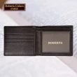 【Roberta Colum】諾貝達專櫃皮夾 進口軟牛皮短夾 短版皮夾(25002-1黑色)