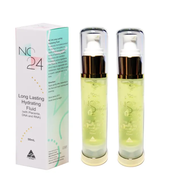 【Natures Care】長效保濕胎盤素精華露(2 入組  50ml/瓶) 即期品-2027年9月到期