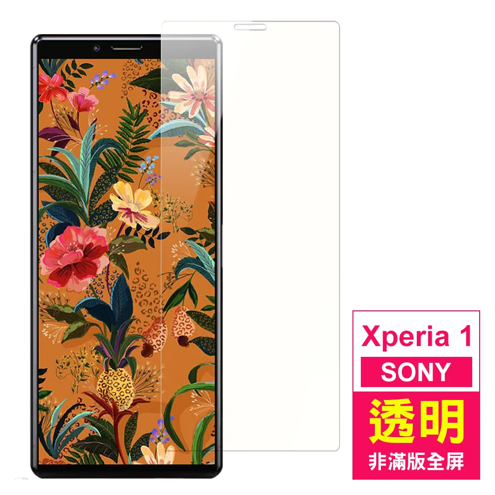 SONY Xperia1 高清晰透明9H玻璃鋼化膜手機保護貼(Xperia1保護貼 Xperia1鋼化膜)
