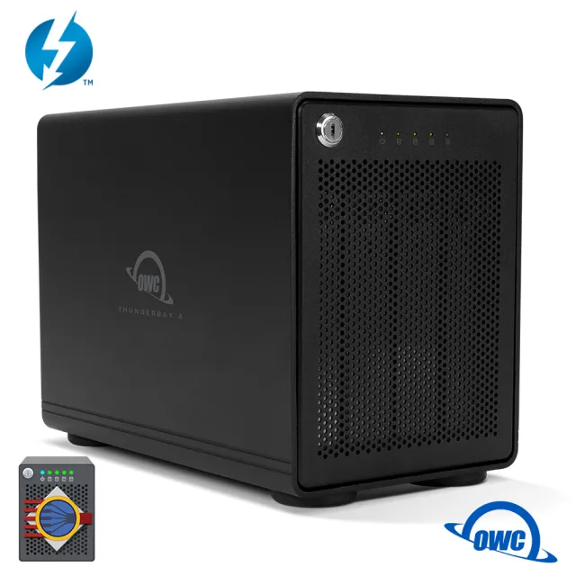 【OWC】ThunderBay 4 + SoftRAID 5(高速 Thunderbolt3 四槽 2.5 / 3.5 吋 硬碟 SSD 外接盒)