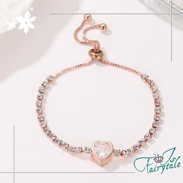 【伊飾童話】韓風鋯石＊簡約碎鑽典雅手鍊/2色可選