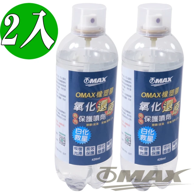 【OMAX】橡塑膠氧化還原亮光保護噴劑-2入(速)