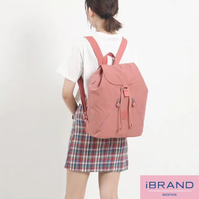 【iBrand】雙11 輕盈防潑水尼龍束口大容量後背包(防水包 牛仔藍)