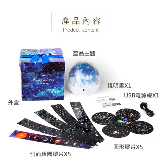 【禮物研所】星空投影小夜燈-禮盒版(星空投影 星空夜燈 星空燈 小夜燈 生日禮物 情人節禮物 交換禮物)