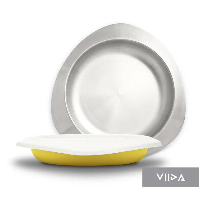 【VIIDA】Souffle 抗菌不鏽鋼餐盤(官方直營)