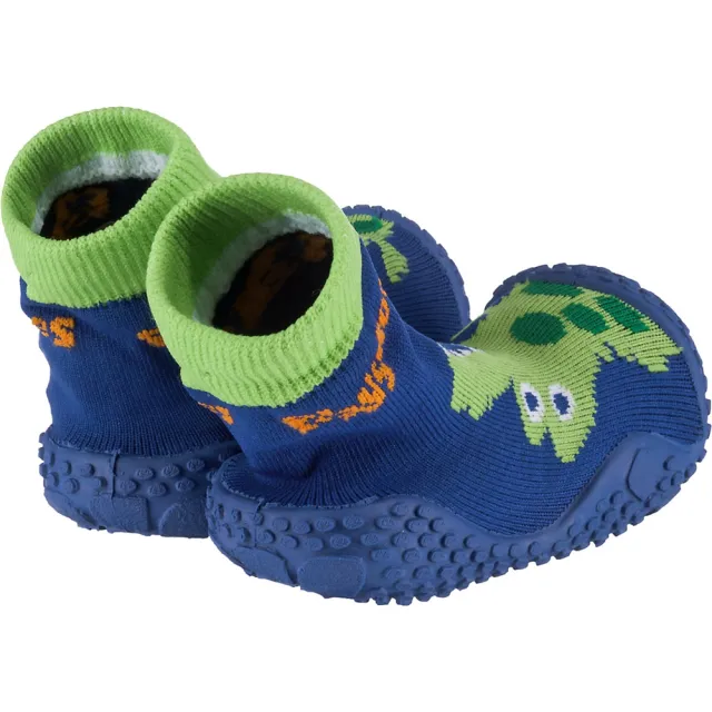 【Playshoes】抗UV水陸兩用沙灘兒童襪鞋-鱷魚(認證防曬UPF50+兒童戶外涼鞋雨鞋運動水鞋)