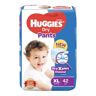 【HUGGIES 好奇】褲型紙尿褲 XL號 箱購(好奇好動褲  平輸品)